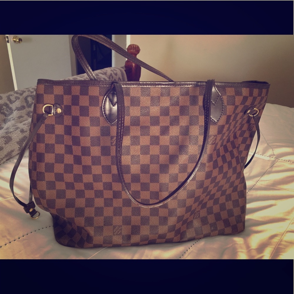 Louis Vuitton Damier Ebene Neverfull GM tote